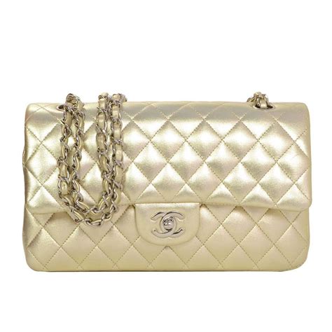 gold chanel star bag|chanel quilted bag gold chain.